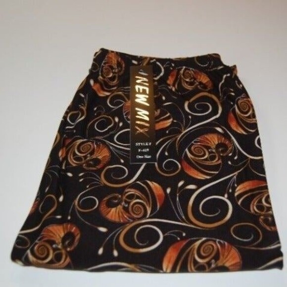 Reg One Size NEW MIX soft brush swirly print leggings - Picture 9 of 9